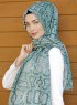 Dounia - Hijab à Motifs Vert