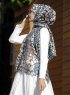 Dounia - Hijab à Motifs Pierre