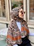 Kadifa - Hijab A Motifs En Coton Moutarde - Mirach