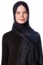 Kadri - Hijab Noir Avec Des Perles - Özsoy