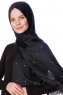 Kadri - Hijab Noir Avec Des Perles - Özsoy