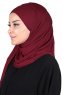 Kaisa - Hijab Coton Pratique Bordeaux