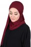 Kaisa - Hijab Coton Pratique Bordeaux