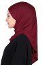 Kaisa - Hijab Coton Pratique Bordeaux