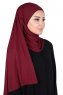 Kaisa - Hijab Coton Pratique Bordeaux