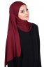 Kaisa - Hijab Coton Pratique Bordeaux