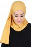 Kaisa - Hijab Coton Pratique Moutarde