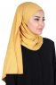 Kaisa - Hijab Coton Pratique Moutarde
