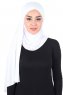 Kaisa - Hijab Coton Pratique Blanc