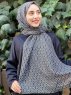 Kalila - Hijab A Motifs En Coton Vert Foncé