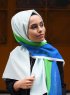 Khawla - Hijab A Motifs En Coton Vert