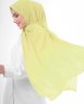 Lemon Grass Ljusgul Georgette Hijab 5XA45c