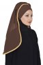 Louise - Hijab Pratique Marron - Ayse Turban