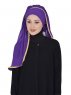 Louise - Hijab Pratique Violet - Ayse Turban