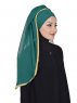 Louise - Hijab Pratique Vert Foncé - Ayse Turban