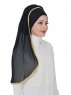 Louise - Hijab Pratique Noir - Ayse Turban