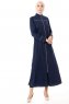 Lylah - Abaya Bleu Marin - Miss Cazibe