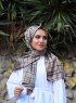Mahmuna - Hijab A Motifs Satin Taupe