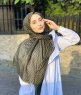 Malala - Hijab A Motifs En Coton Kaki