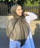 Malala - Hijab A Motifs En Coton Kaki