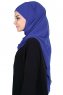 Malin - Hijab Chiffon Pratique Bleu