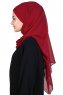 Malin - Hijab Chiffon Pratique Bordeaux