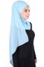 Malin - Hijab Chiffon Pratique Bleu Clair