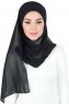 Malin - Hijab Chiffon Pratique Noir