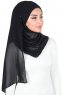 Malin - Hijab Chiffon Pratique Noir
