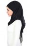 Malin - Hijab Chiffon Pratique Noir