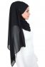 Malin - Hijab Chiffon Pratique Noir