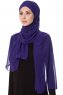 Mehtap - Chiffon Hijab Pratique One-Piece Violet