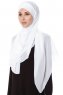 Mehtap - Chiffon Hijab Pratique One-Piece Blanc