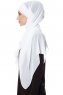 Mehtap - Chiffon Hijab Pratique One-Piece Blanc