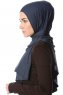 Melek - Hijab Jersey Premium Bleu Marin - Ecardin