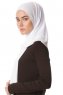 Melek - Hijab Jersey Premium Blanc - Ecardin