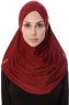 Mia - Hijab Al Amira Bordeaux One-Piece - Ecardin