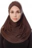 Mia - Hijab Al Amira Marron One-Piece - Ecardin