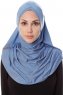 Mia - Hijab Al Amira Indigo One-Piece - Ecardin