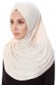Mia - Hijab Al Amira Beige Clair One-Piece - Ecardin
