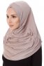 Mia - Hijab Al Amira Gris Pierre One-Piece - Ecardin