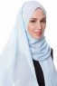 Milana Ljusblå Chiffon Hijab Sehr-i Sal 400130d