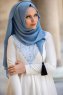 MW Ljusblå Chiffon Hijab Sjal Muslima Wear 310204b