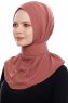 Narin - Hijab Crepe Pratique One-Piece Clay