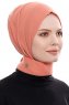 Narin - Hijab Crepe Pratique One-Piece Saumon