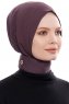 Narin - Hijab Crepe Pratique One-Piece Violet