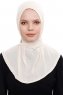 Narin - Hijab Crepe Pratique One-Piece Beige Clair