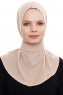 Narin - Hijab Crepe Pratique One-Piece Caramel Clair