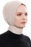 Narin - Hijab Crepe Pratique One-Piece Taupe Clair