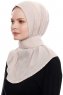 Narin - Hijab Crepe Pratique One-Piece Taupe Clair